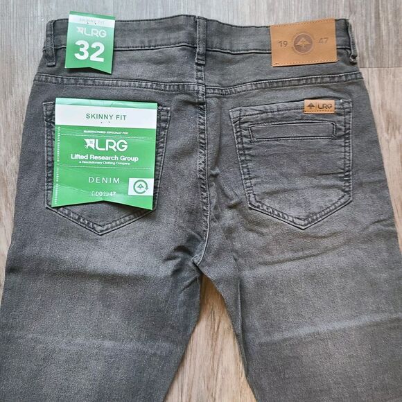 LRG Lifted Research Group Men's Jeans Skinny Fit Stretch Denim Grey Wash 32x30 - Picture 11 of 11